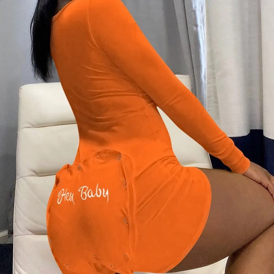 "Hey Baby" Short (Orange)